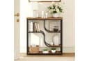 Hoobro Konsolentisch 5 Ebenen Braun Schwarz Industrial Design Bild 5