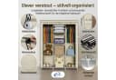 Coemo Stoffschrank Beige Faltbar mit 2 Kleiderstangen Bild 3