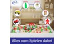 Coemo Spieltisch Weiß mit 90-tlg. Holzeisenbahn Set Bild 5