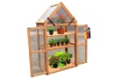 Coemo Hochbeet Braun Tomatenhaus Holz Bild 2