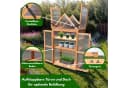 Coemo Hochbeet Braun Tomatenhaus Holz Bild 4