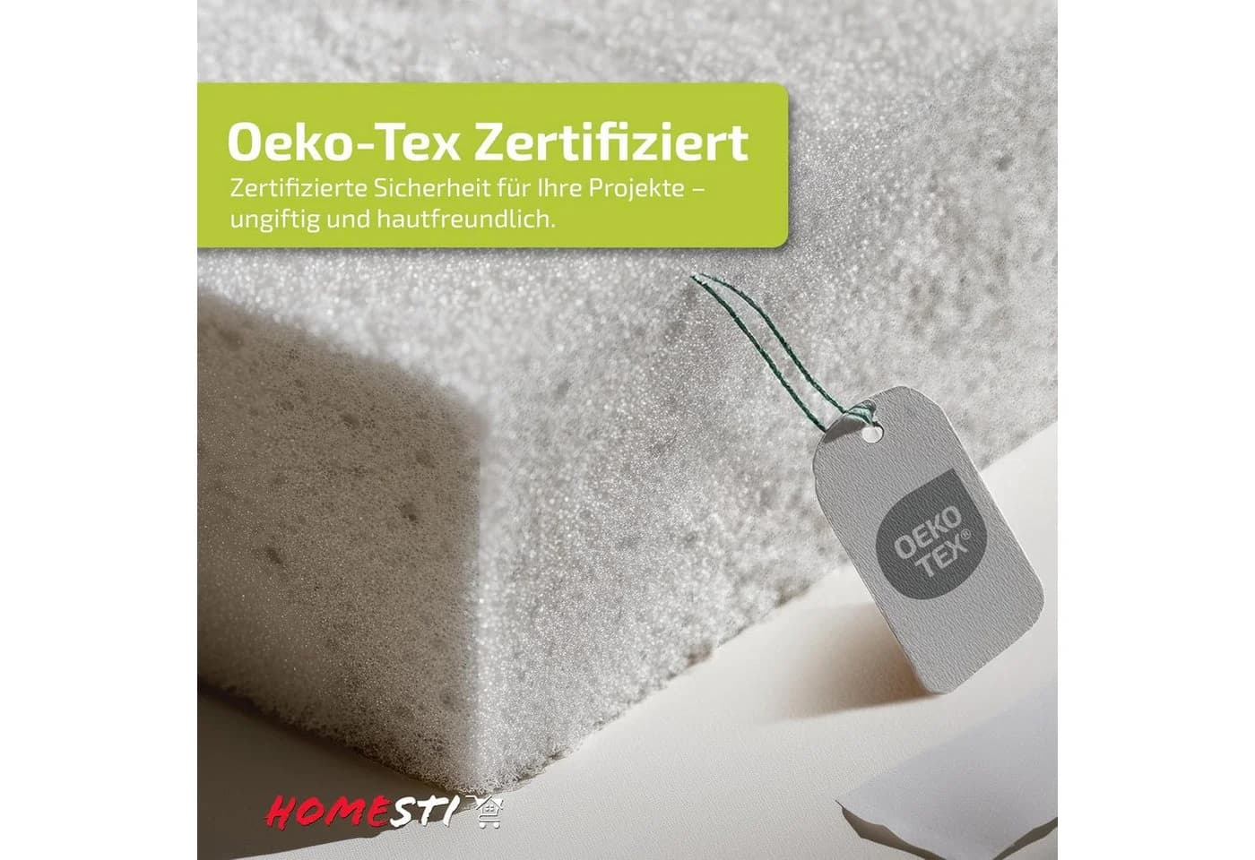 homesti Zuschneidbare Schaumstoffplatte Polsterung 120x60x6 cm - Bild 3