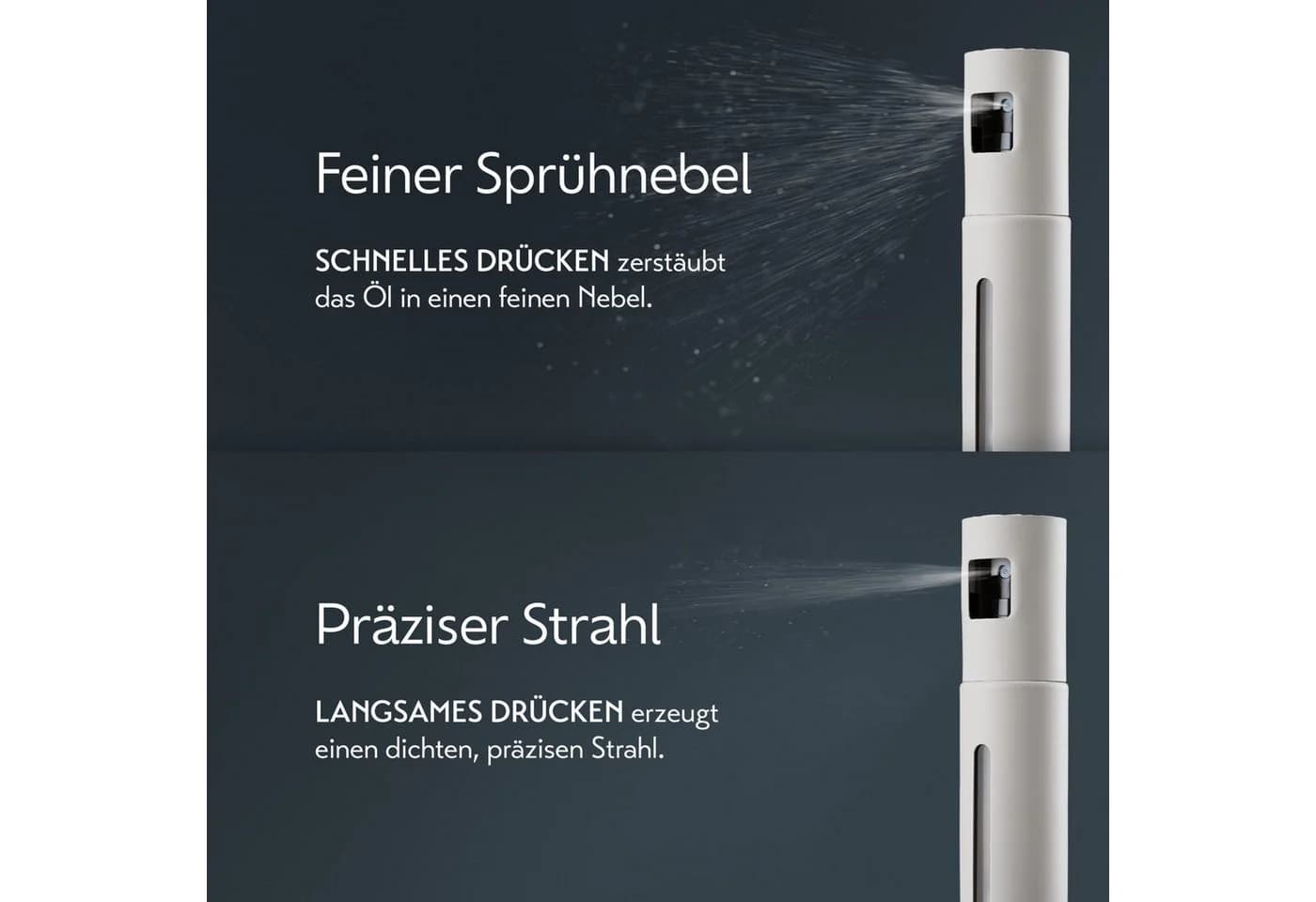 Schmidt & Kramer Ölspender Mitternacht Öl-Sprühflasche Edelstahl & Glas - Bild 4