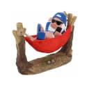 FC Hansa Rostock Gartenzwerg Hängematte Dekofigur Blau Bild 2