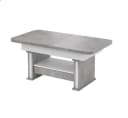 designimpex Couchtisch DA-555 grau höhenverstellbar ausziehbar Bild 2