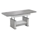designimpex Couchtisch DA-555 grau höhenverstellbar ausziehbar Bild 3