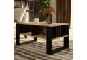 designimpex Couchtisch AR-111 mit Ablage Beige/Schwarz Modern Bild 1