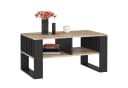 designimpex Couchtisch AR-111 mit Ablage Beige/Schwarz Modern Bild 2