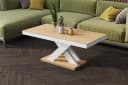 designimpex Couchtisch XLU-888 Weiß Hochglanz Bild 1