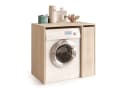 designimpex Waschmaschinenschrank Carl Svensson W-222 Beige Bild 2