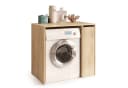 designimpex Waschmaschinenschrank Carl Svensson W-222 Beige Bild 2