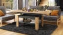 designimpex Couchtisch Design Rio beige höhenverstellbar ausziehbar Bild 1