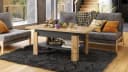 designimpex Couchtisch Design Rio beige höhenverstellbar ausziehbar Bild 3