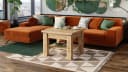 designimpex Cleo Couchtisch höhenverstellbar aufklappbar Eiche Artisan Bild 3