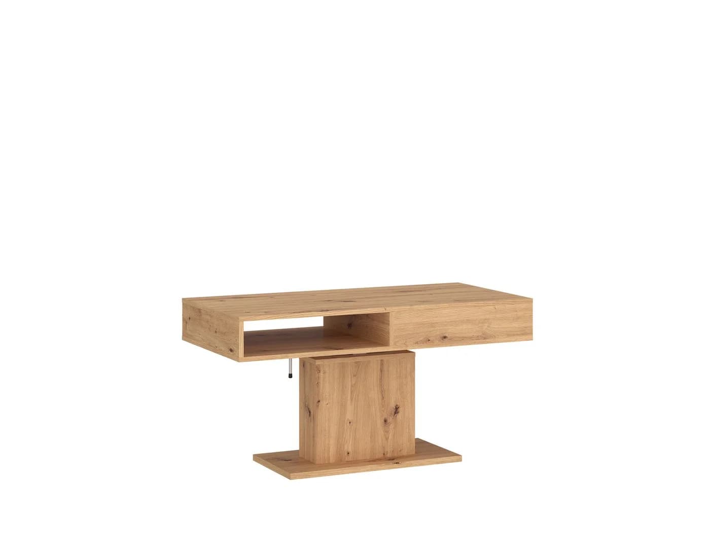 designimpex Couchtisch WM-3 höhenverstellbar mit Schublade Eiche Artisan - Bild 2