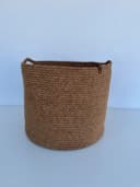 Seyila Home Aufbewahrungskorb Wäschekorb Baumwolle Jute Handmade Bild 2