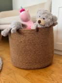 Seyila Home Aufbewahrungskorb Baumwolle und Jute Handmade Bild 1