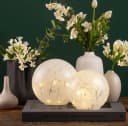 Seyila Home Dekokugel Dekorative Kugel aus Glas mit Lichtdekor Bild 1