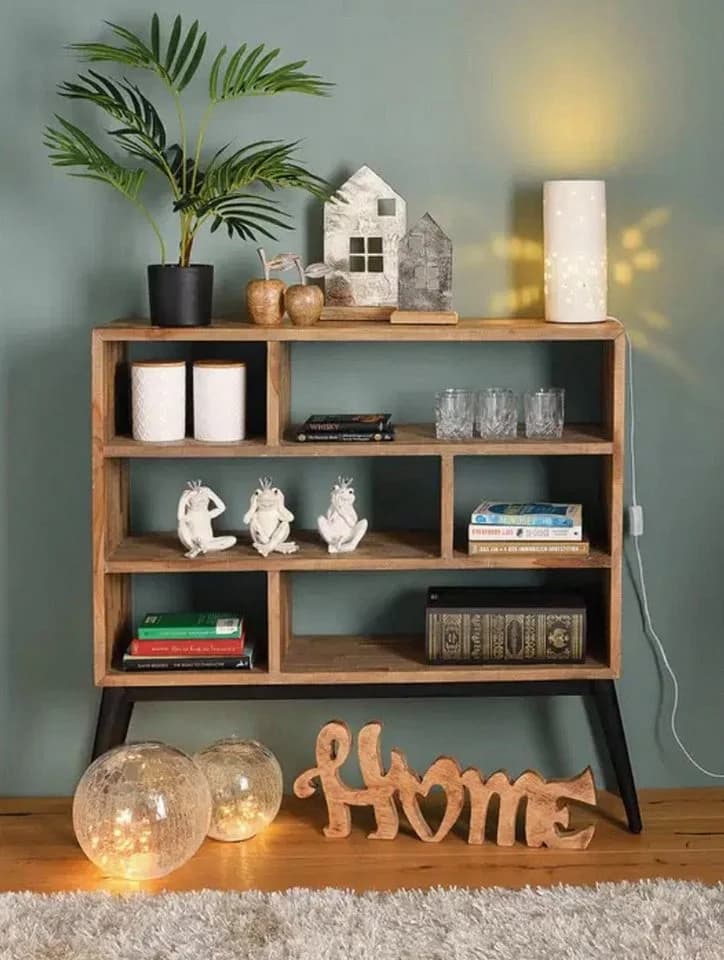 Seyila Home Dekokugel Dekorative Kugel aus Glas mit Lichtdekor