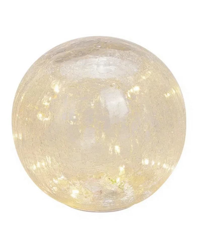 Seyila Home Dekokugel Dekorative Kugel aus Glas mit Lichtdekor - Bild 2