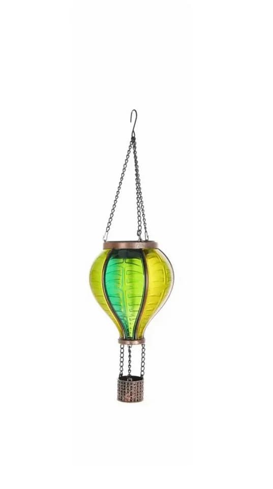 Seyila Home LED Gartenleuchte Heißluftballon Grün Solar - Bild 2