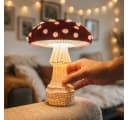 Roomberry LED Tischleuchte Fliegenpilzlampe Dimmbar USB Rot-Weiß Bild 4