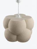 Roomberry Lampenschirm Bubble Hängelampe E27 3D-Druck Beige Bild 2