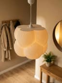 Roomberry Lampenschirm Bubble Hängelampe E27 3D-Druck Beige Bild 3