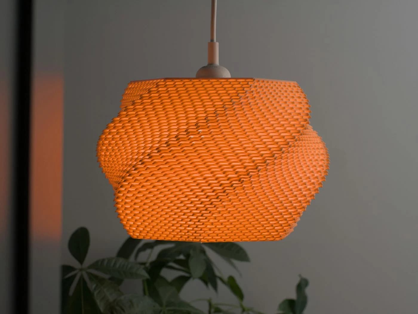 Roomberry Wavy Lampenschirm E27 Orange PLA - Bild 2