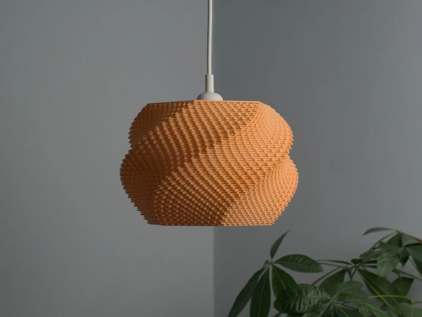 Roomberry Wavy Lampenschirm E27 Orange PLA - Bild 4