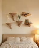 Roomberry Deko-Wandregal Pilz Wandregal Set 5-teilig Naturdesign Bild 3