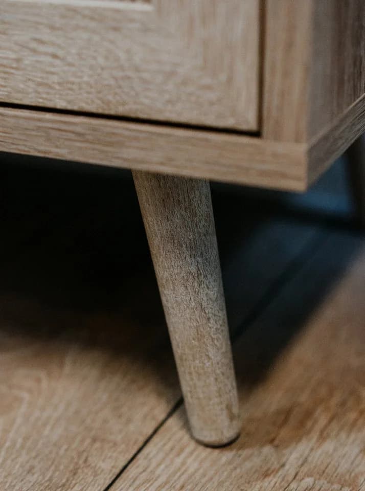 Furn.Design Lowboard Niran Skandinavisch Sonoma Eiche Bast-Dekor - Bild 4