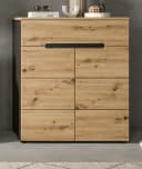 Inn.Furn Schuhkommode Cooper Artisan Eiche und grau mit Soft-Close-Funktion Bild 1