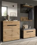 Inn.Furn Garderoben-Set Cooper Artisan Eiche Basalt Grau Soft-Close Bild 5