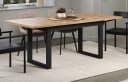 Furn.Design Esstisch Syncro Eiche Schwarz Ausziehbar Industrial Bild 1