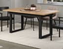 Furn.Design Esstisch Syncro Eiche Schwarz Ausziehbar Industrial Bild 2