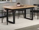 Furn.Design Esstisch Syncro Eiche Schwarz Ausziehbar Industrial Bild 4