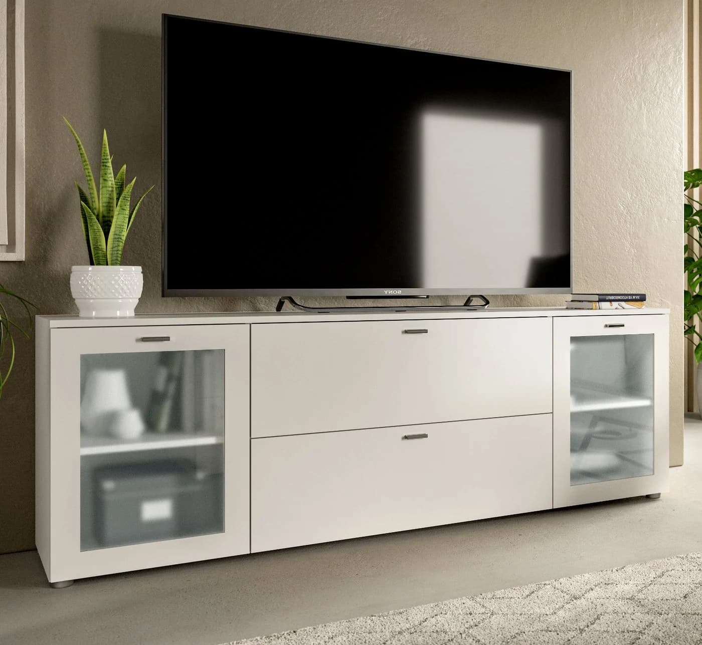 Inn.Furn Lowboard Dante Weiß Modernes Design