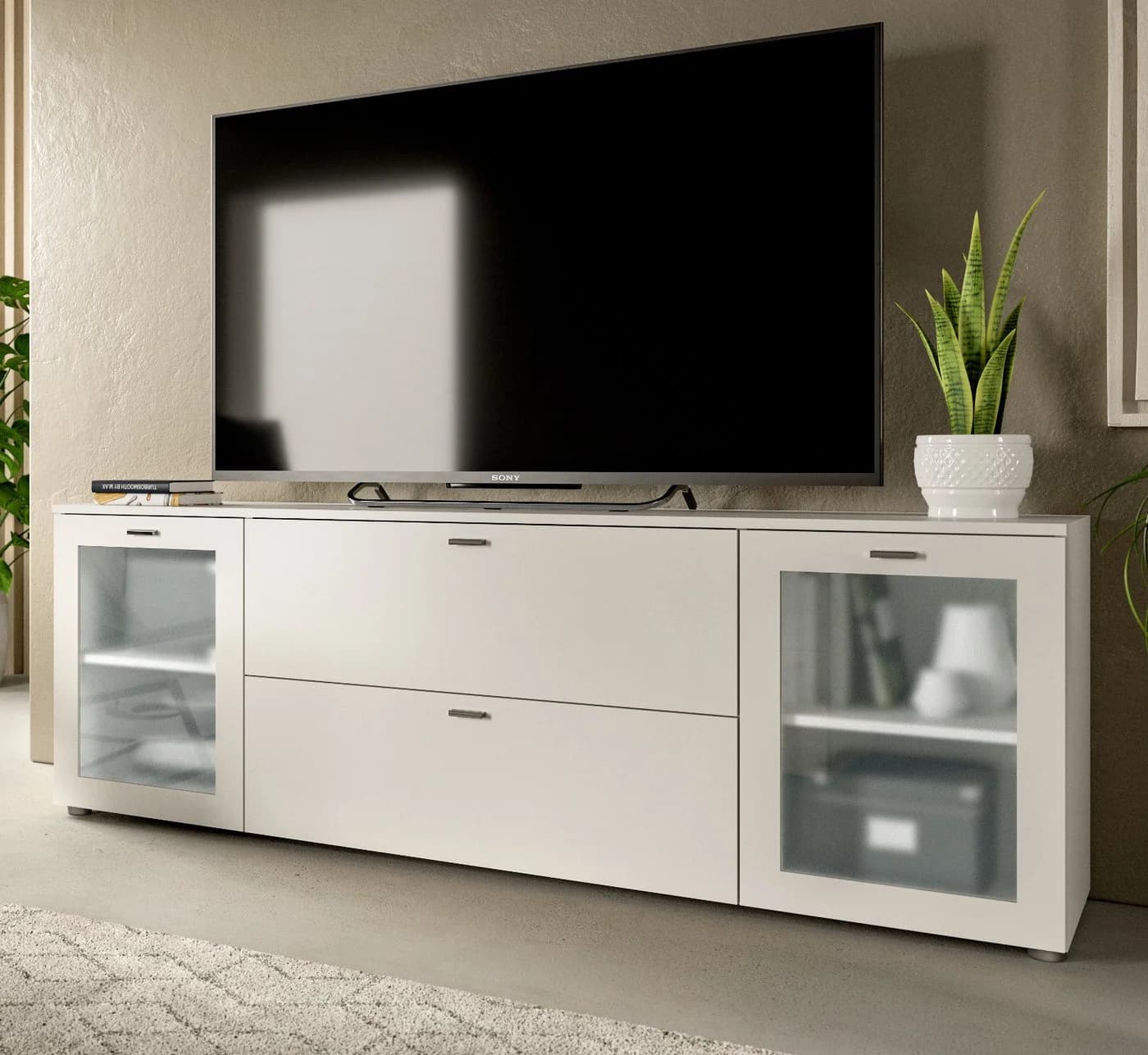 Inn.Furn Lowboard Dante Weiß Modernes Design - Bild 2