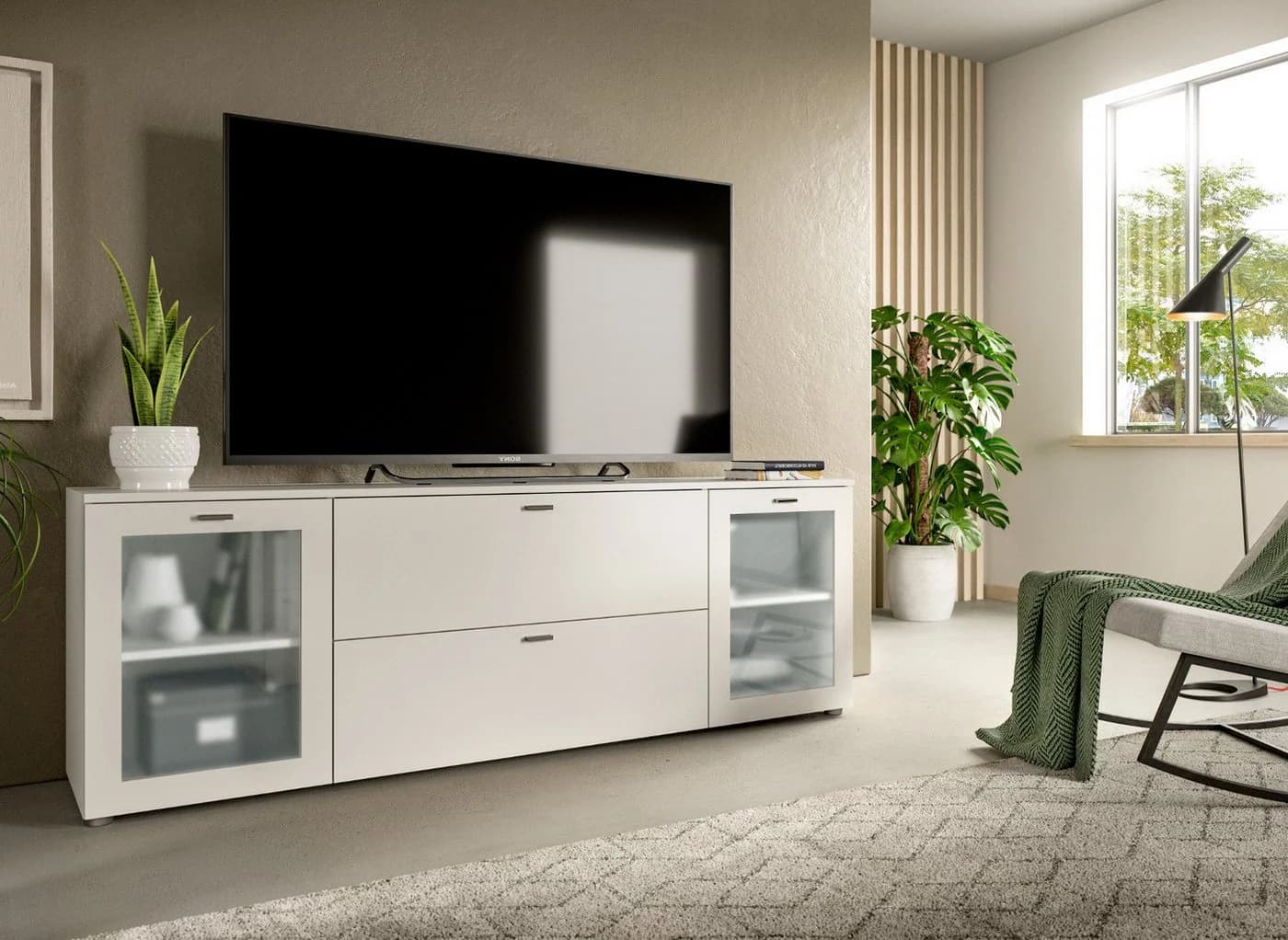 Inn.Furn Lowboard Dante Weiß Modernes Design - Bild 5