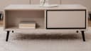 Furn.Design Couchtisch Brebbia Kaschmir/Sand mit 2 Schubkästen Bild 1