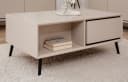 Furn.Design Couchtisch Brebbia Kaschmir/Sand mit 2 Schubkästen Bild 5