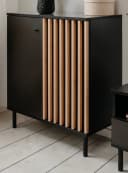 Furn.Design Kommode Biella Schwarz Artisan Eiche Dekor 80x90cm Bild 2