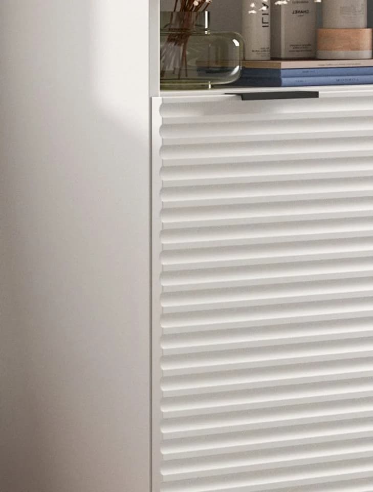 Inn.Furn Badkommode Roove Weiß 3D-Wellenstruktur Soft-Close - Bild 3