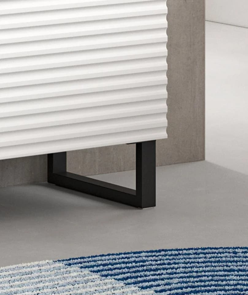Inn.Furn Hochschrank Roove Badschrank Weiß 4-türig 70 x 193 cm Soft-Close-Funktion - Bild 4