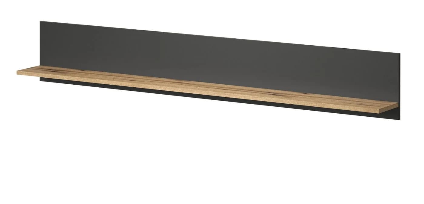 Furn.Design Wandregal Avila Grau Eiche Dekor Melamin - Bild 2