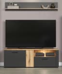 Furn.Design Wandregal Avila Grau Eiche Dekor Melamin Bild 4