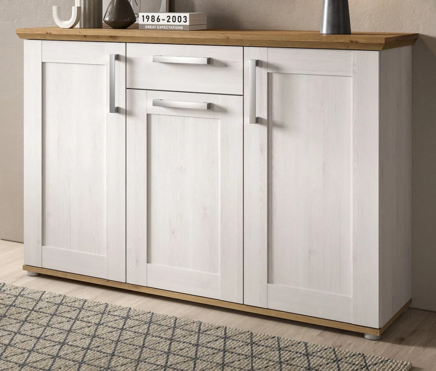 Inn.Furn Sideboard Mirano Weiß Landhausstil - Bild 2