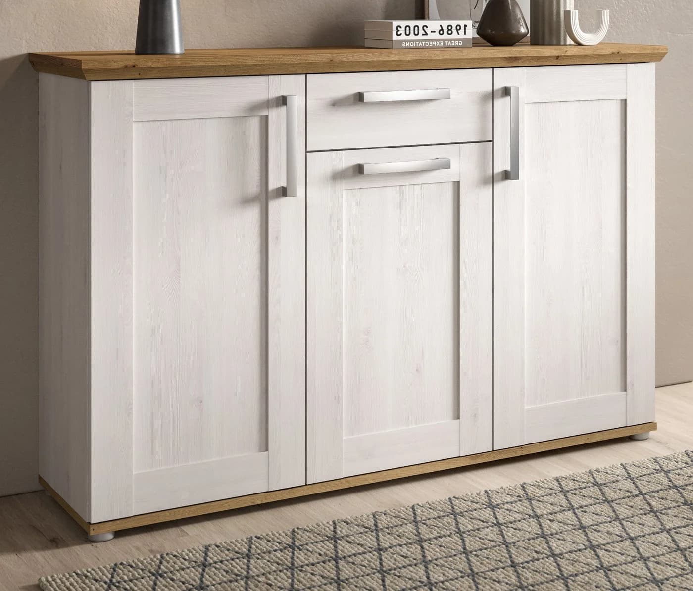 Inn.Furn Sideboard Mirano Weiß Landhausstil - Bild 5