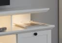 trendteam Wohnwand Baxter 3-teilig Weiß Landhaus mit TV Lowboard Bild 5